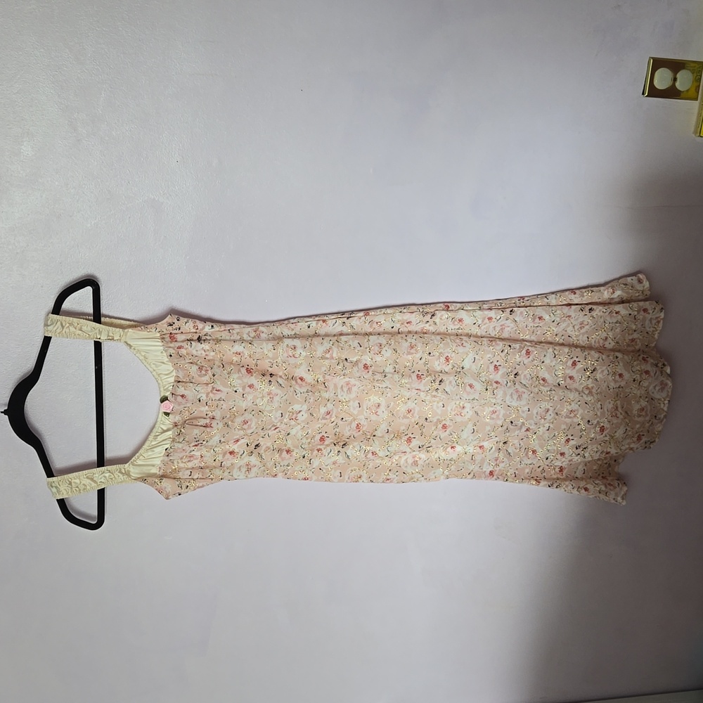 Pink floral dress